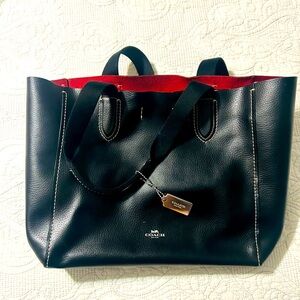 Coach Black Soft Leather Bag